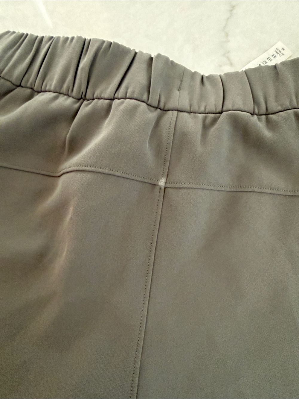 Women's Stretch High-Rise Athletic Shorts - Green Gray - Picture 4 of 5